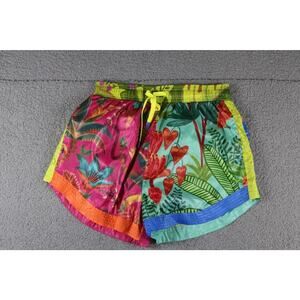 New Farm Rio Shorts Small Tropical Print Floral Mixed Print Pull On